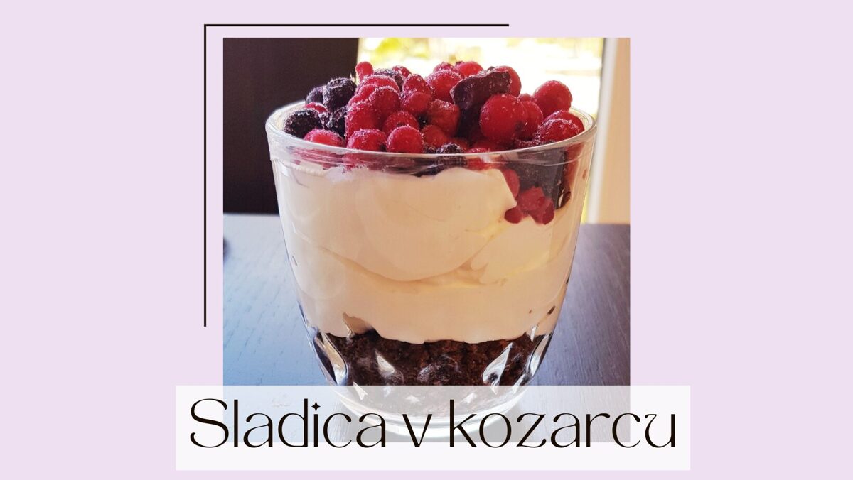 Sladica v kozarcu
